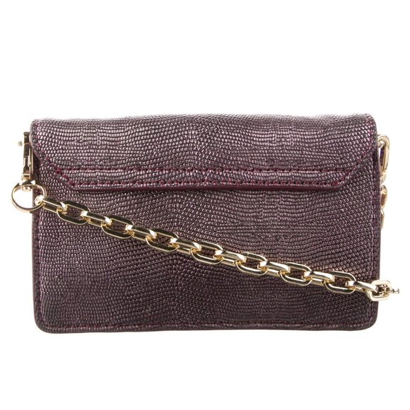 Tory Burch Metallic Leather Envelope WOC Crossbody Bag - Picture 4 of 16